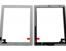 Тачскрин iPad 2 (A1395/A1396/A1397) + кнопка HOME в сборе белый 1 класс