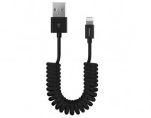 Кабель Deppa Lightning - USB черный, витой, 1,5м, 72121