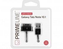 Кабель Prime Line Samsung Galaxy Tab - USB черный, 1.2м, 7204