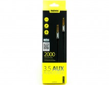 AUX Remax RL-L200 аудиокабель 3.5мм - 3.5мм, 2м, черный