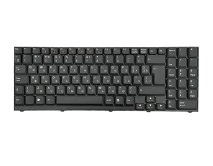 Клавиатура для ноутбука DNS (MP-03756GR-4304L) черная, полноразмерный Enter