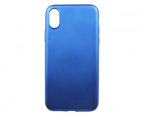 Чехол iPhone X/XS силикон soft touch синий