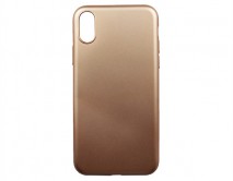 Чехол iPhone X/XS силикон soft touch золото
