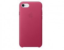 Чехол iPhone 7/8 Plus Leather Case copy в упаковке малиновый