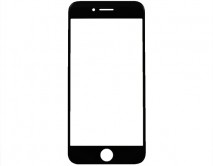 Стекло дисплея iPhone 8 (4.7) черное 1 класс