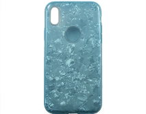 Чехол iPhone X/XS Pearl (голубой)