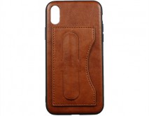 Чехол iPhone X/XS Kanjian Card с держателем коричневый