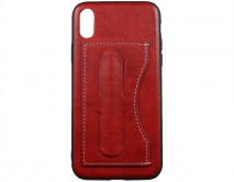 Чехол iPhone X/XS Kanjian Card с держателем красный