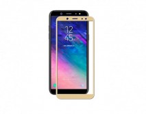 Защитное стекло Samsung A600F Galaxy A6 (2018)/J600F Galaxy J6 (2018) 3D Full золотое
