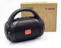 Колонка T-2019 черный (Bluetooth/USB/FM/MicroSD)