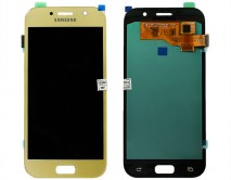 Дисплей Samsung A520F Galaxy A5 (2017) + тачскрин золотой (Копия - OLED)