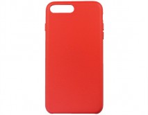 Чехол iPhone 7/8 Plus Leather Case без лого, красный