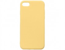 Чехол iPhone 7/8/SE 2020 Силикон Matte 2.0mm (желтый) 