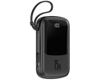 Внешний аккумулятор Power Bank 10000 mAh Baseus Digital Display (Lightning кабель) черный (PPQD-B01)