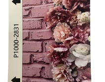 Защитная плёнка текстурная на заднюю часть "Цветы" (Пионы розовые, 2831) 