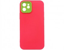 Чехол iPhone 12 BICOLOR (розовый)