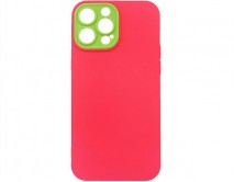 Чехол iPhone 13 Pro Max BICOLOR (розовый)