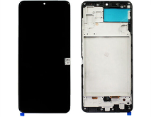 Дисплей Samsung A325F Galaxy A32 + тачскрин + рамка черный (Копия - OLED) 