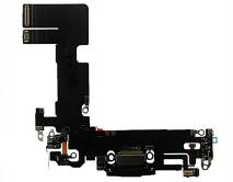 Шлейф iPhone 13 на системный разъем черный 1 класс