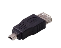 Переходник USB-A (F) - Mini USB (M, тех.упак