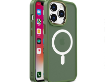 Чехол iPhone 12/12 Pro Matte Case MagSafe (зеленый)