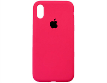 Чехол iPhone X/XS Silicone Case copy (Shiny Pink)