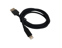 Кабель Axxa Lightning - USB нейлон, черный, 2А, 1м, 7268