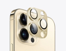 Защитная накладка на камеру iPhone 12 Pro Max 3D золотая