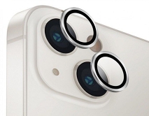 Защитная накладка на камеру iPhone 13/13 mini серебристая (комплект 2шт)
