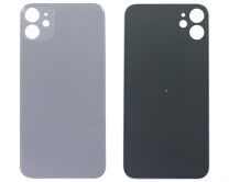 Задняя крышка (стекло) iPhone 11 (c увел. вырезом) фиолетовая 1 класс  