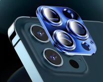 Защитная накладка на камеру iPhone 12 Pro Max 3D синяя