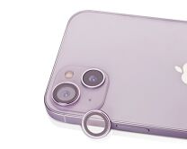 Защитная накладка ANANK на камеру iPhone 14/14 Plus сиреневая (комплект 2шт)