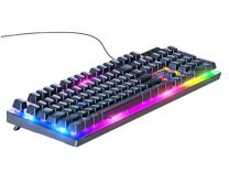 Проводной набор (клавиатура+мышь) Hoco GM18 Luminous gaming, черный, RU