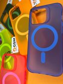 Чехол iPhone 15 Pro NEON MagSafe (оранжевый)